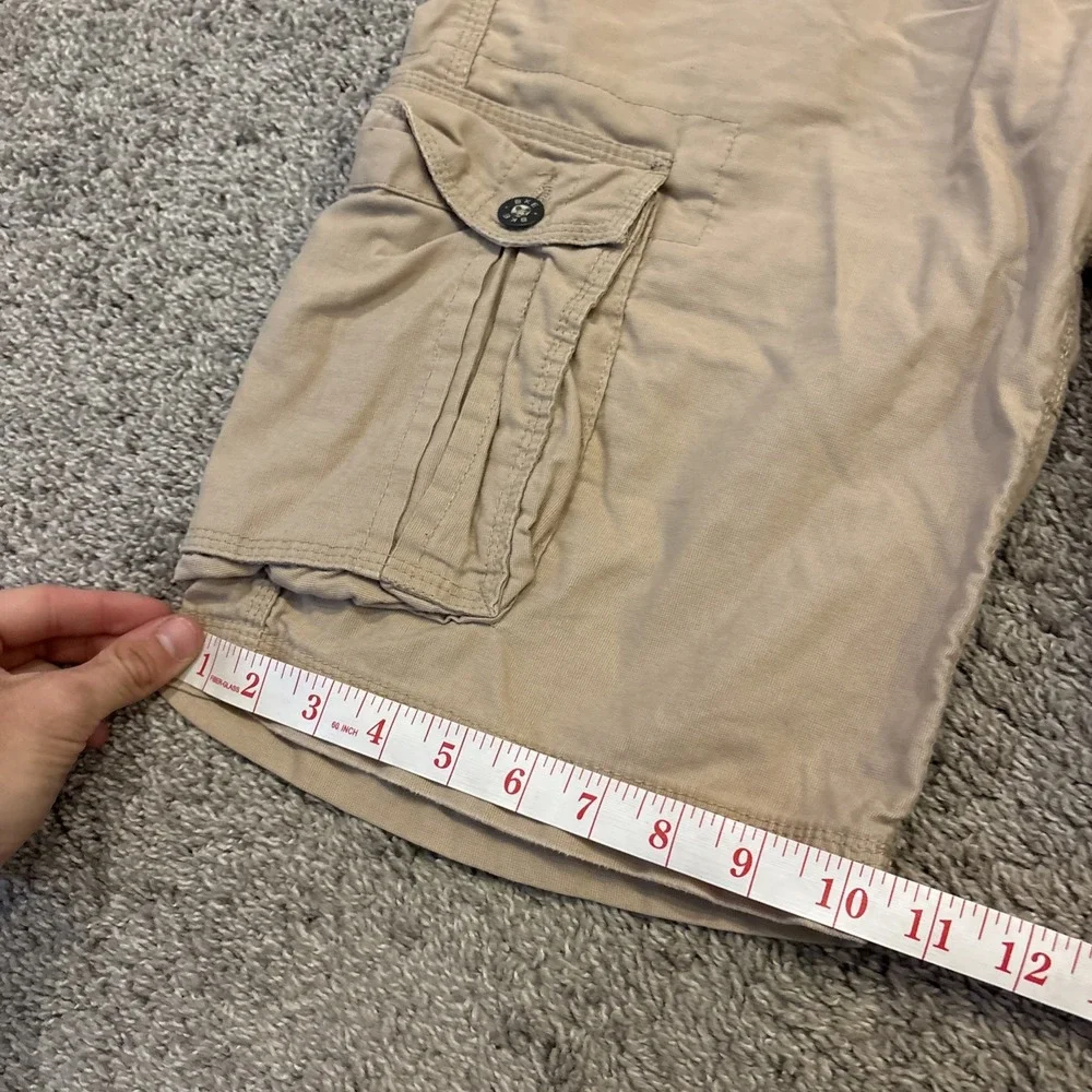 BUCKLE BKE CARGO SHORTS MENS 32 Waist 24 Out seam BEIGE ATHLETIC FIT Denim Jahn